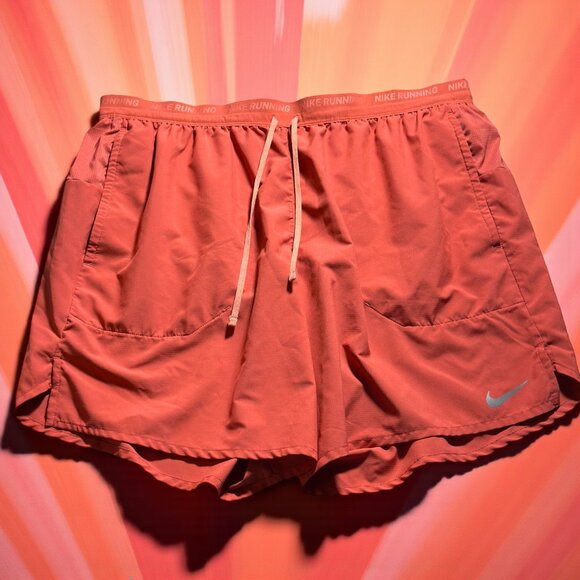 Nike Unlimited 2-in-1 Dri-FIT Running Shorts Muted Orange XL - Picture 1 of 10